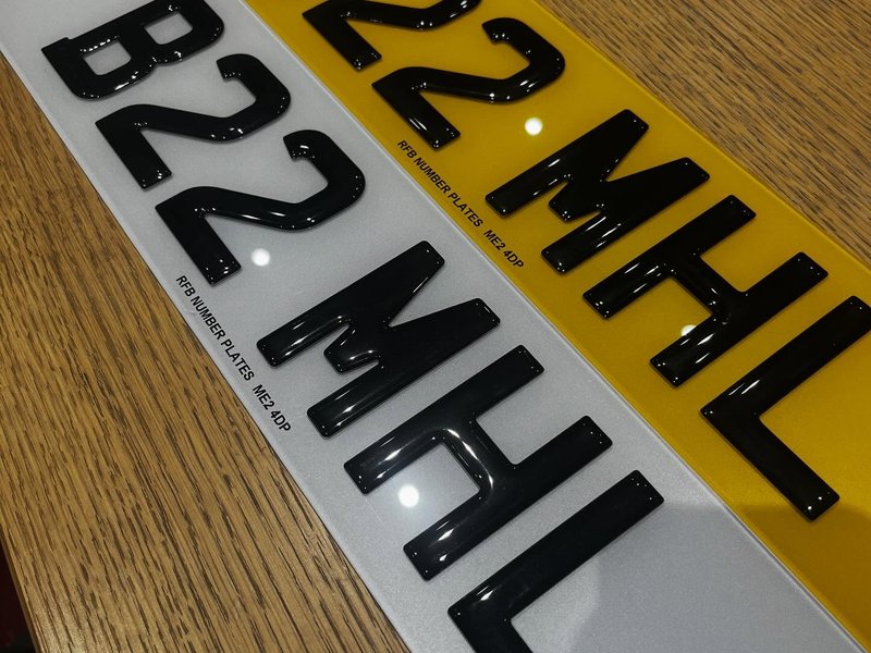 Standard 3D Gel Number Plate