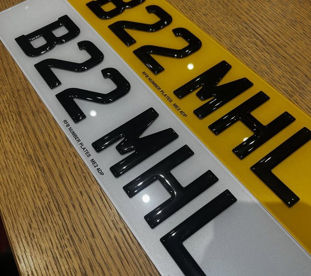 Standard 3D Gel Number Plate