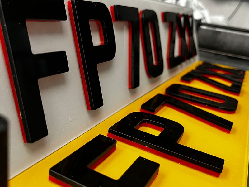 4D With Coloured Backing