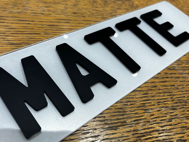 Matte Number Plate